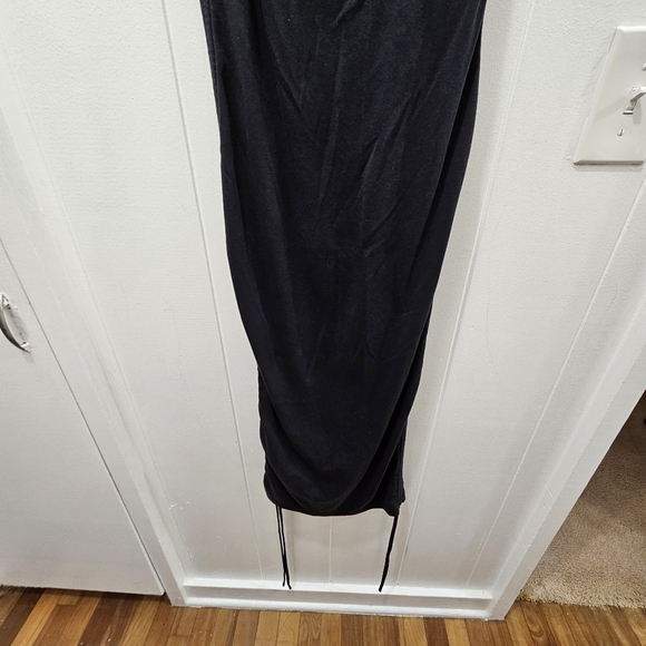 Fabletics Live-In Spaghetti Strap Dress Black with Side Tie Straps Size Med - Picture 12 of 16